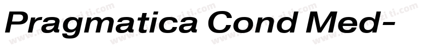 Pragmatica Cond Med字体转换